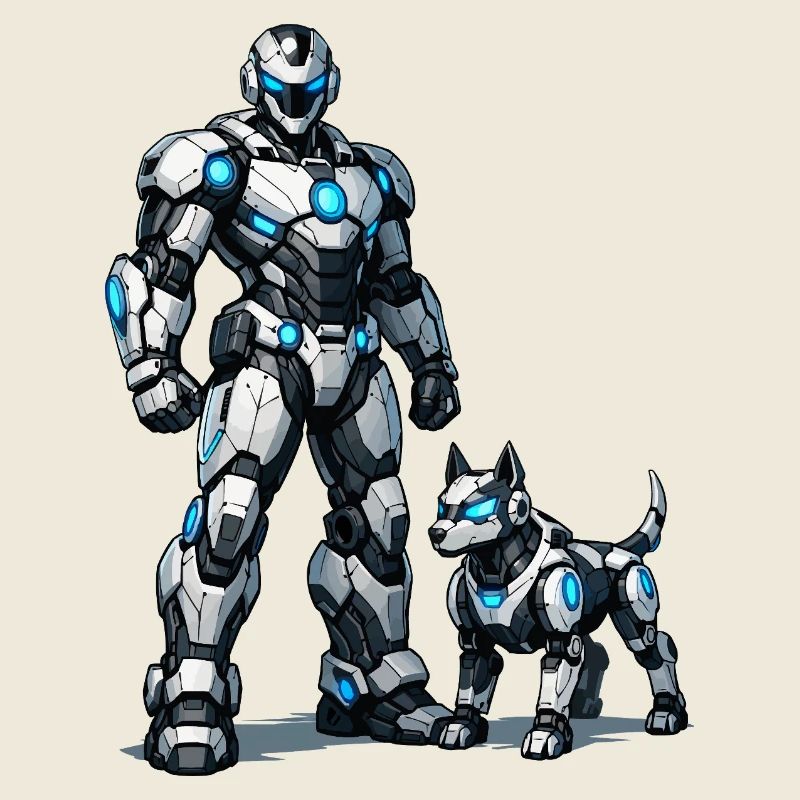 Duo de robots de combat : Compagnons métalliques