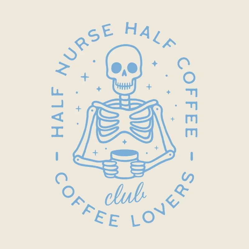 Half nurse half coffee funny nursing life