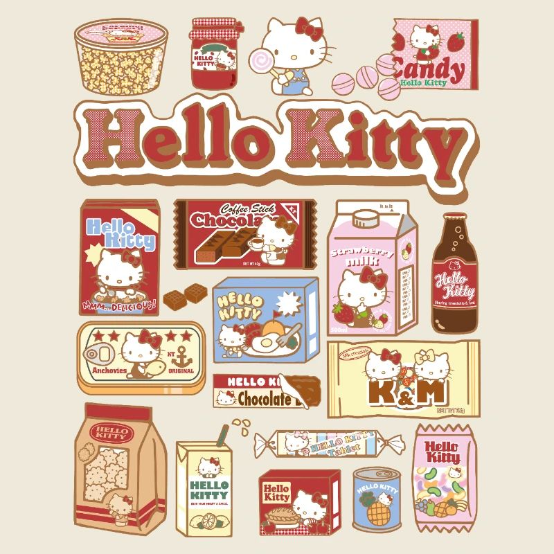 Hello Kitty Collage De Snacks