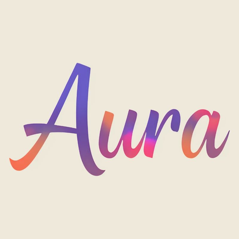 Aura – Modernes, farbenfrohes typografisches Design