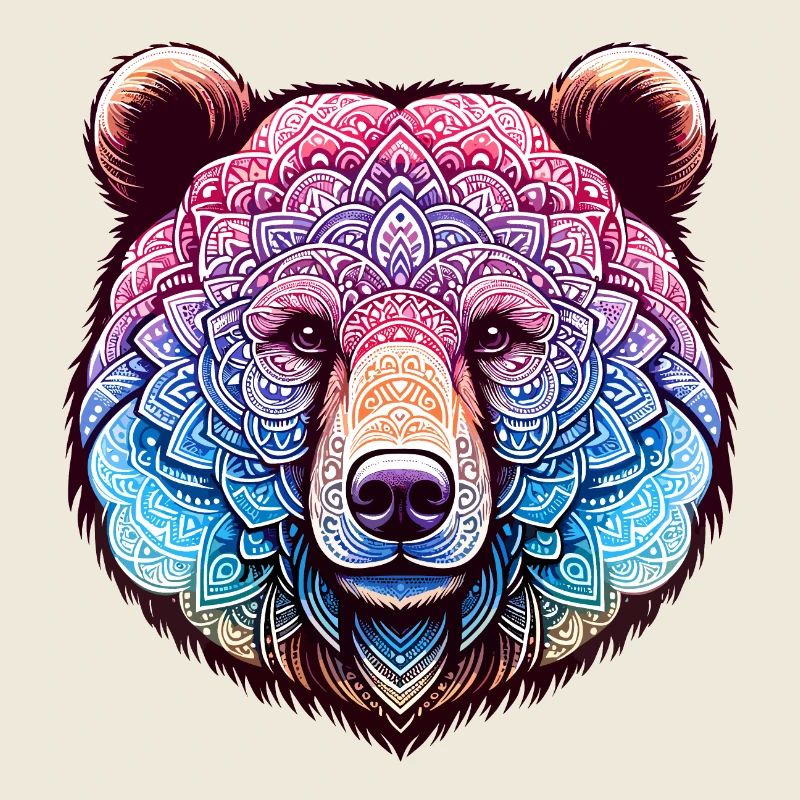 Mystical Bear Mandala