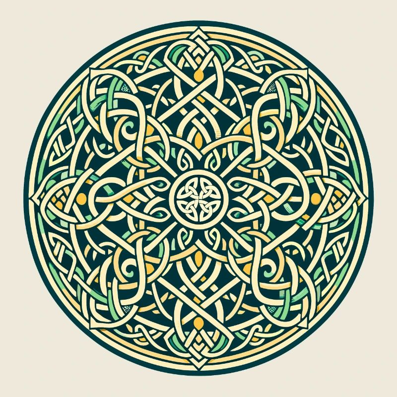 Entrelacs celtiques éternels Mandala Art 4