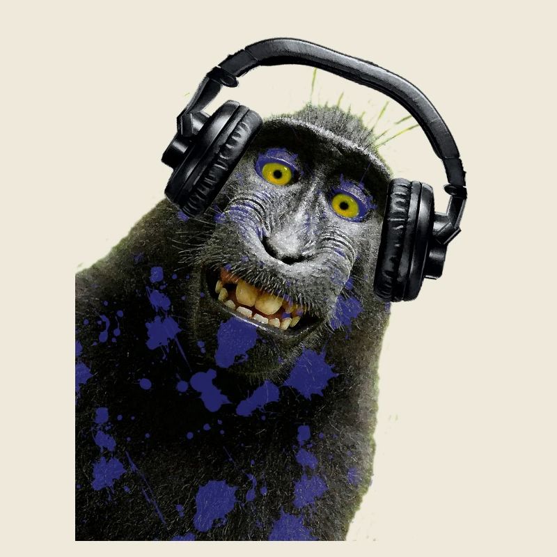 Tshirt musique de singe by customstyle
