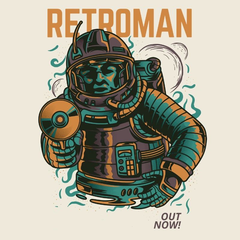 RETROMAN Sci-Fi retro comic shirt
