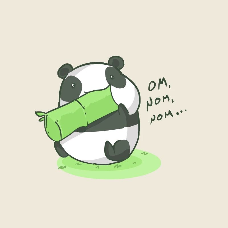 Mating Panda Om Nom Nom Gift Idea