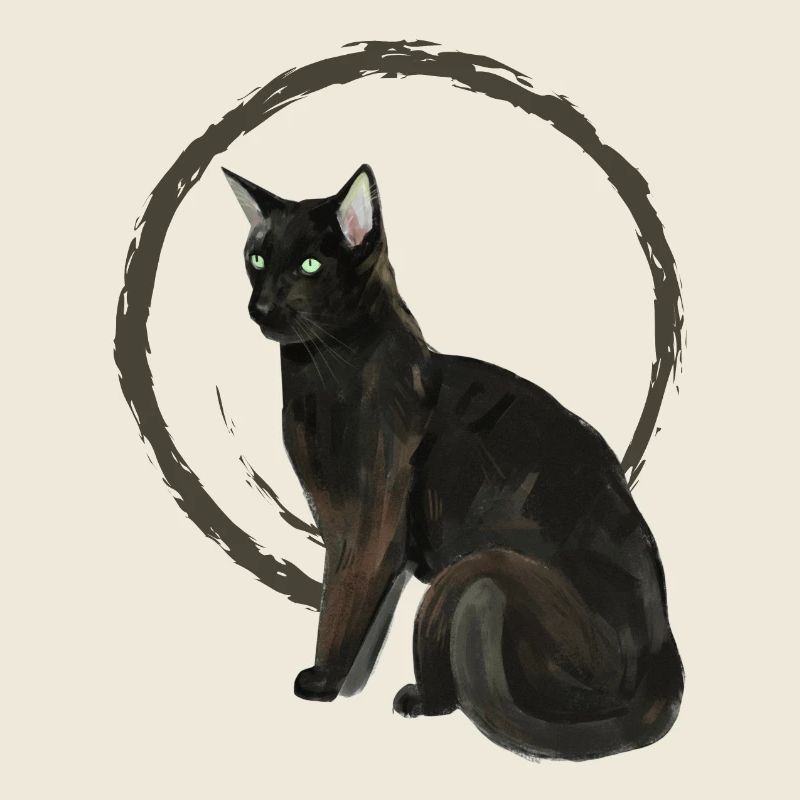 Schwarze Katze Nelson 2