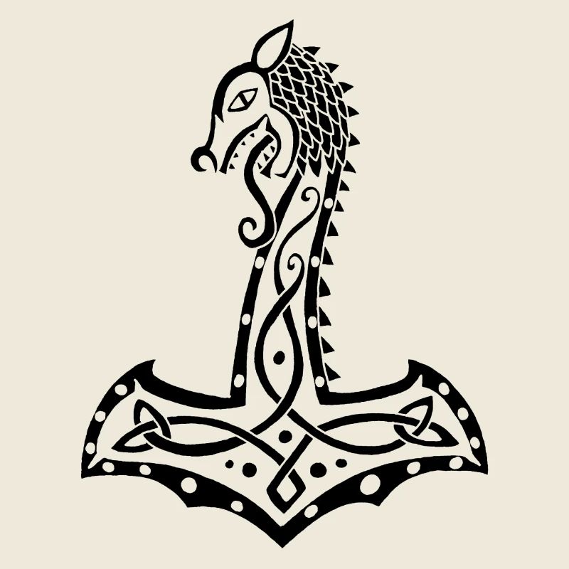 Schwarzer Wolf und Thors Hammer