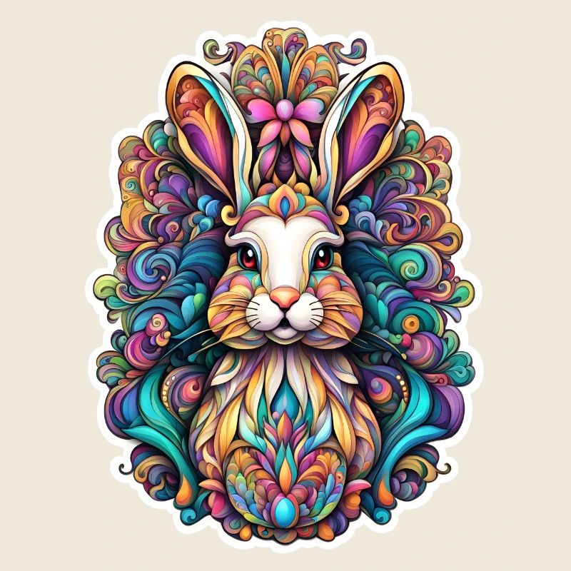 Kunstvoller Osterhase 3