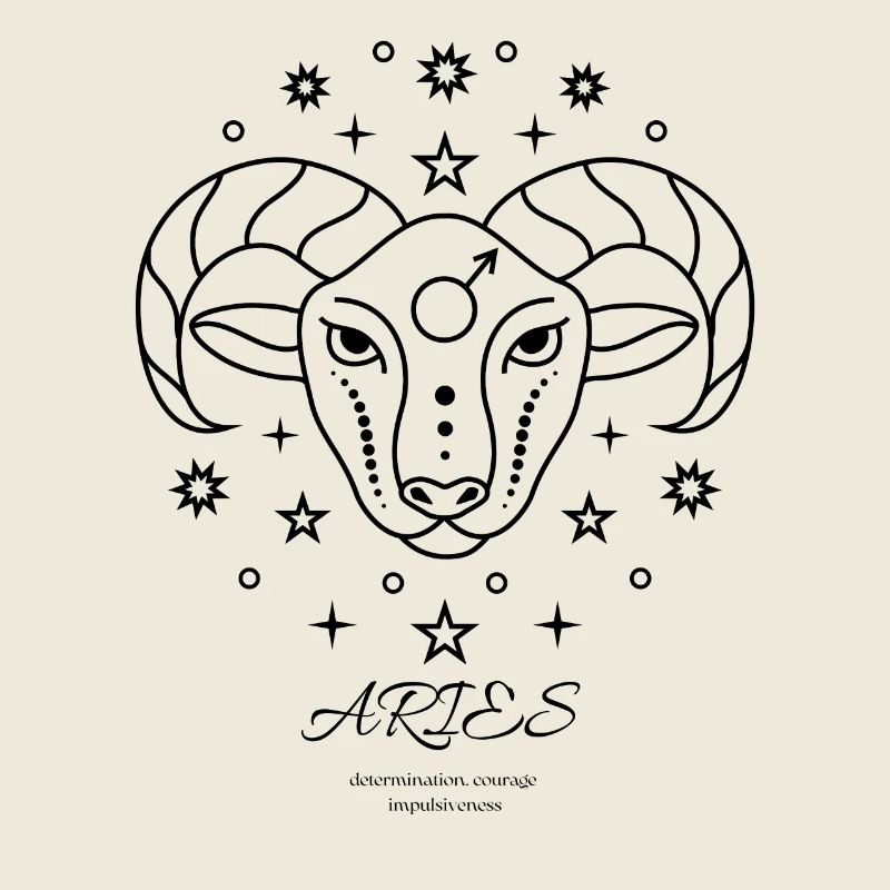 Sternzeichen Widder Design