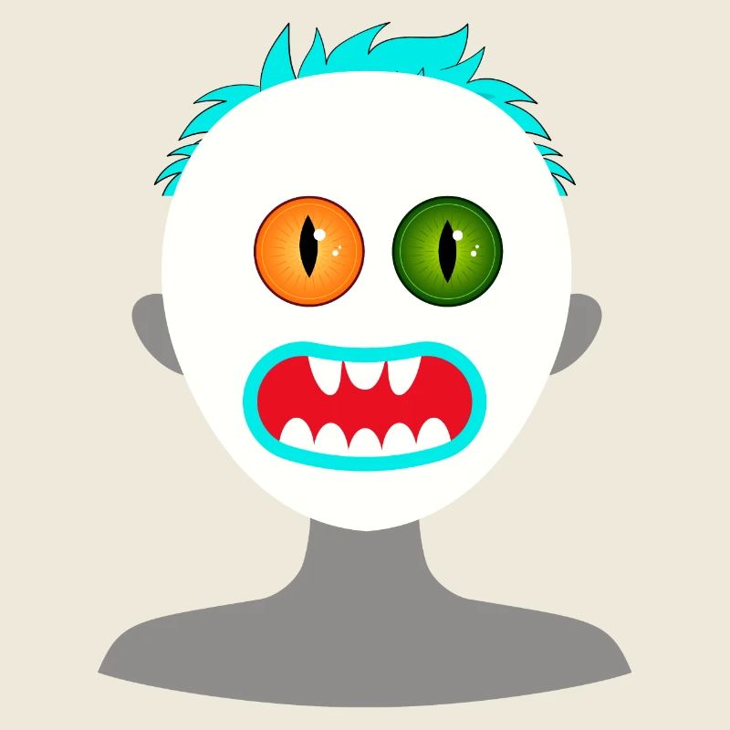 Scary human-shaped monster