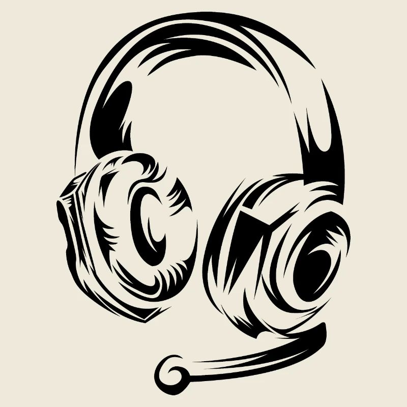 gaming kopfhörer Gamer Symbol Logo Illustration