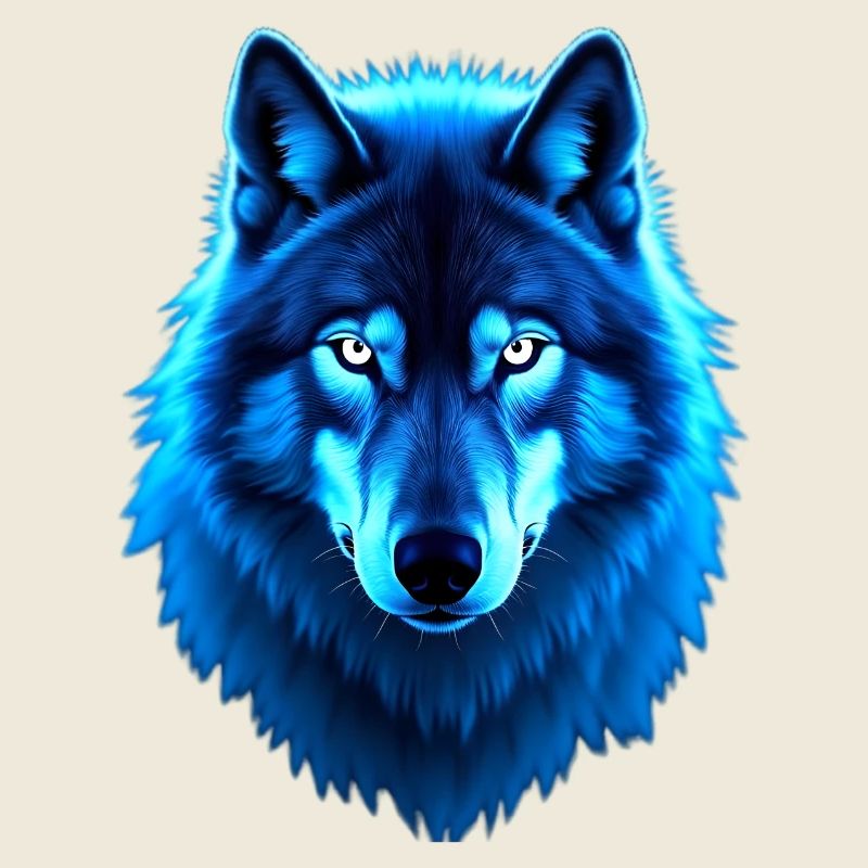 Blue wolf glow