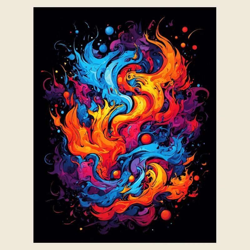 Abstrakter Farbwirbel