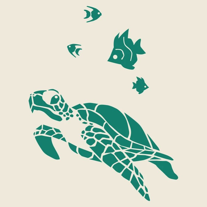 Turtle anf Flag fish