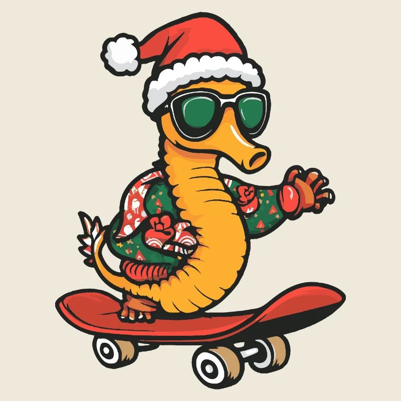 Hippocampe Noël Drôle