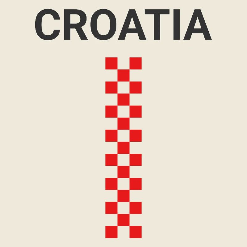 Carrés verticaux de Croatie