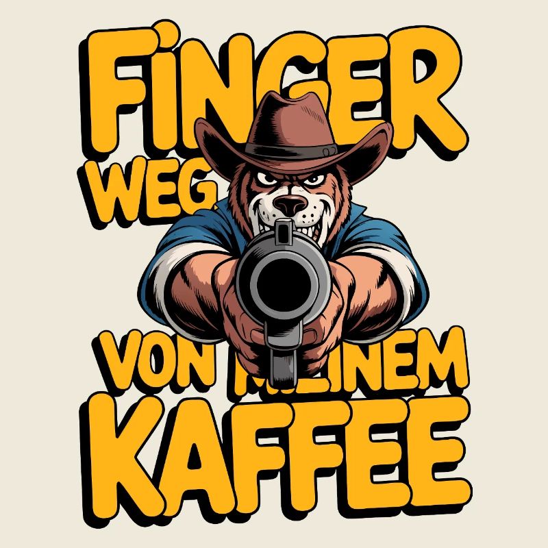 Touches pas à mon chien de café