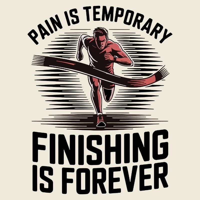 Finish Line Motivation Läufer
