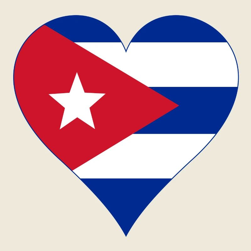 Cuba Flag Heart
