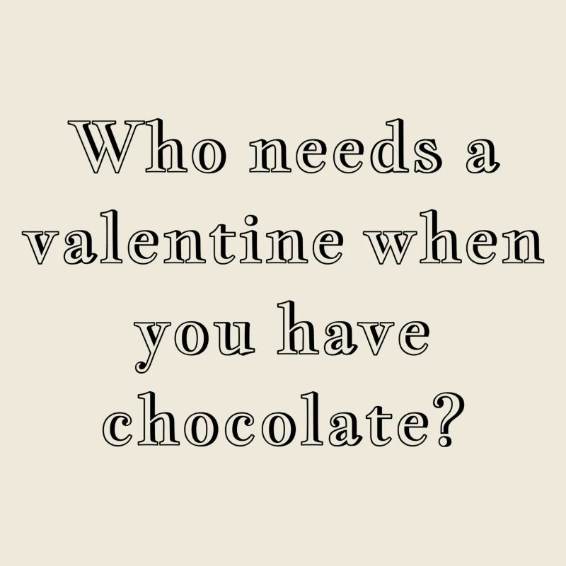 Funny valentine chocolate witty design