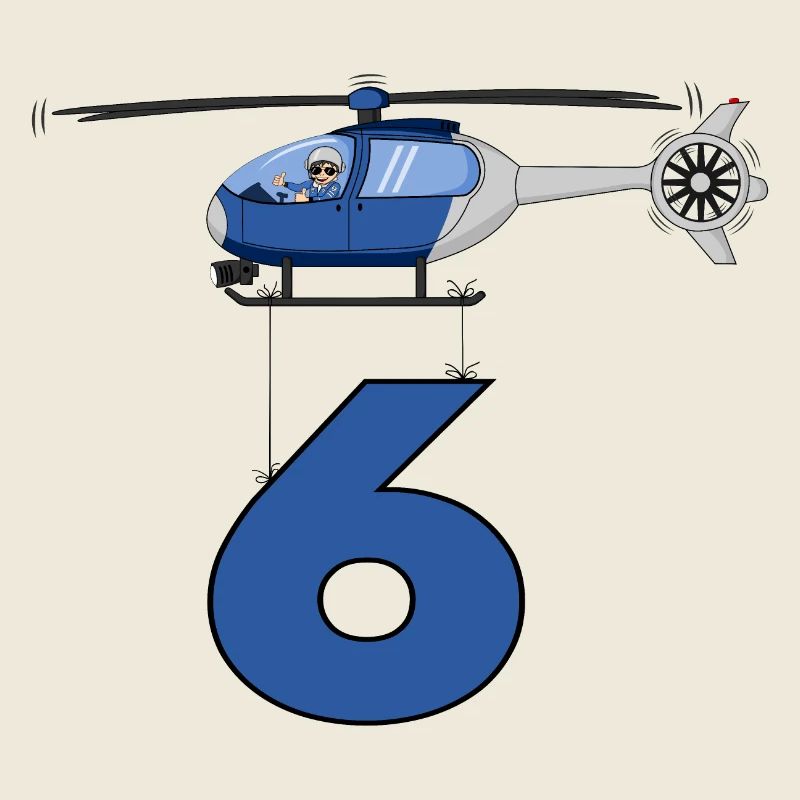 Hélicoptère 6ème anniversaire