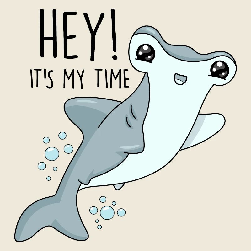 Funny hammerhead shark
