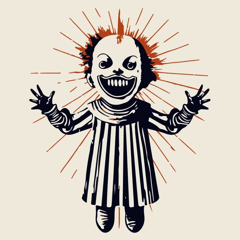Clown d’horreur effrayant