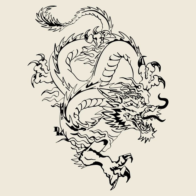 Chinese dragon by dk
