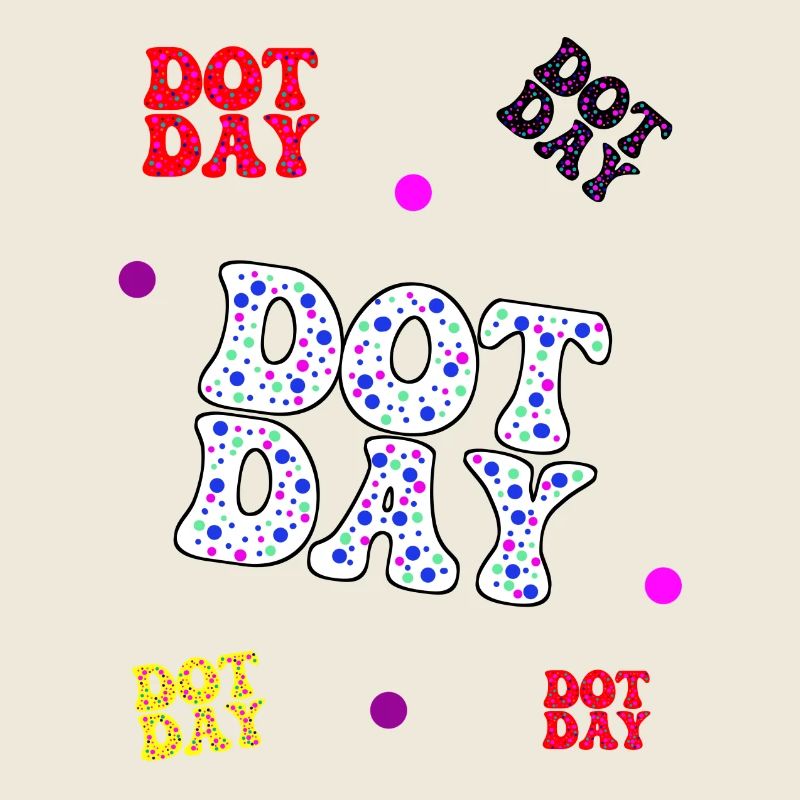 Dotday bunt - Text Pattern