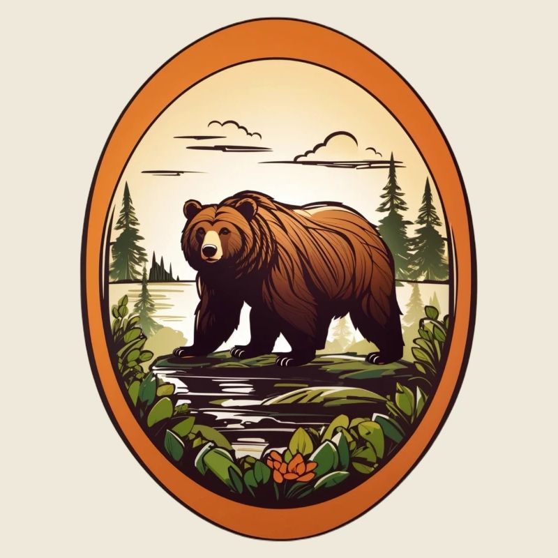 Waldbewohner Braunbär