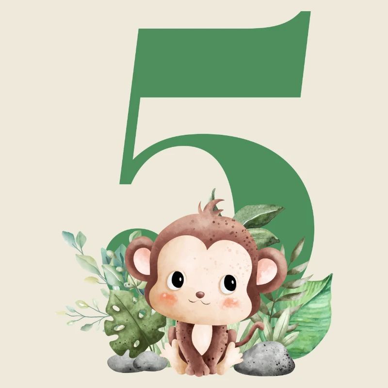 5e anniversaire singe safari