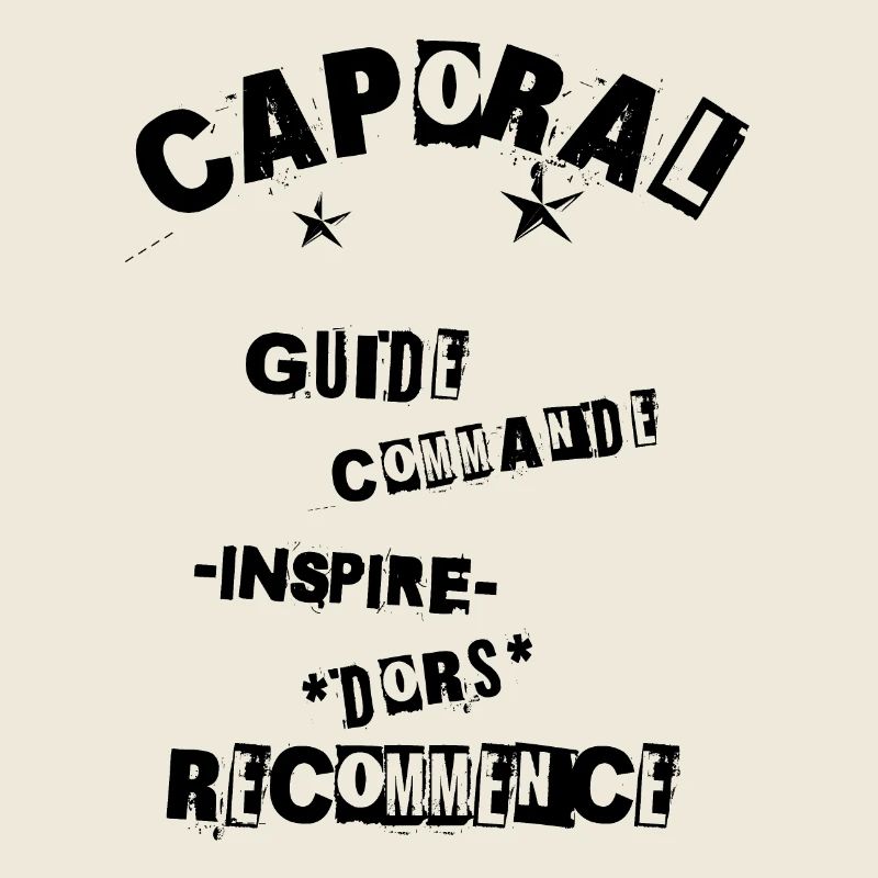 T-shirt de motivation « Caporal Guide Commande »