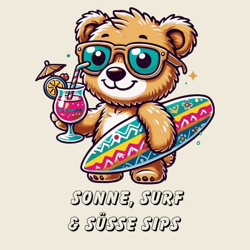 Summer Surf Bear – Relaxed and Cool!