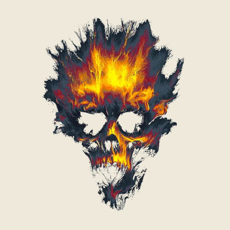 Stilisierter Totenkopf