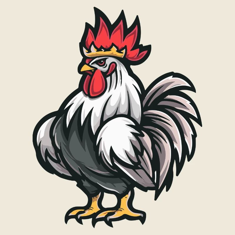 Rooster Cartoon Crown