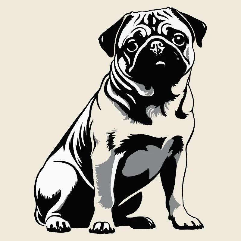 Mops Pug - Pet Dog Sticker
