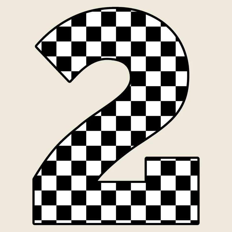 Numéro 2 à carreaux