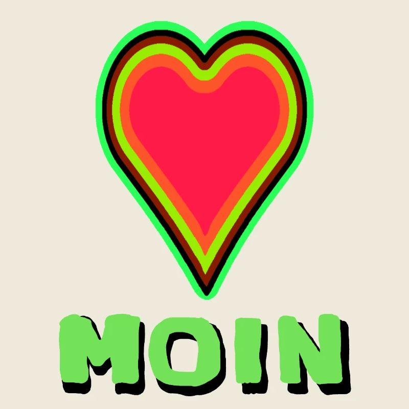 Heart design with luminous border Moin from Lieb