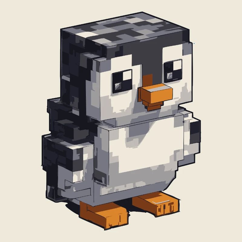 Niedlicher Pixel-Pinguin