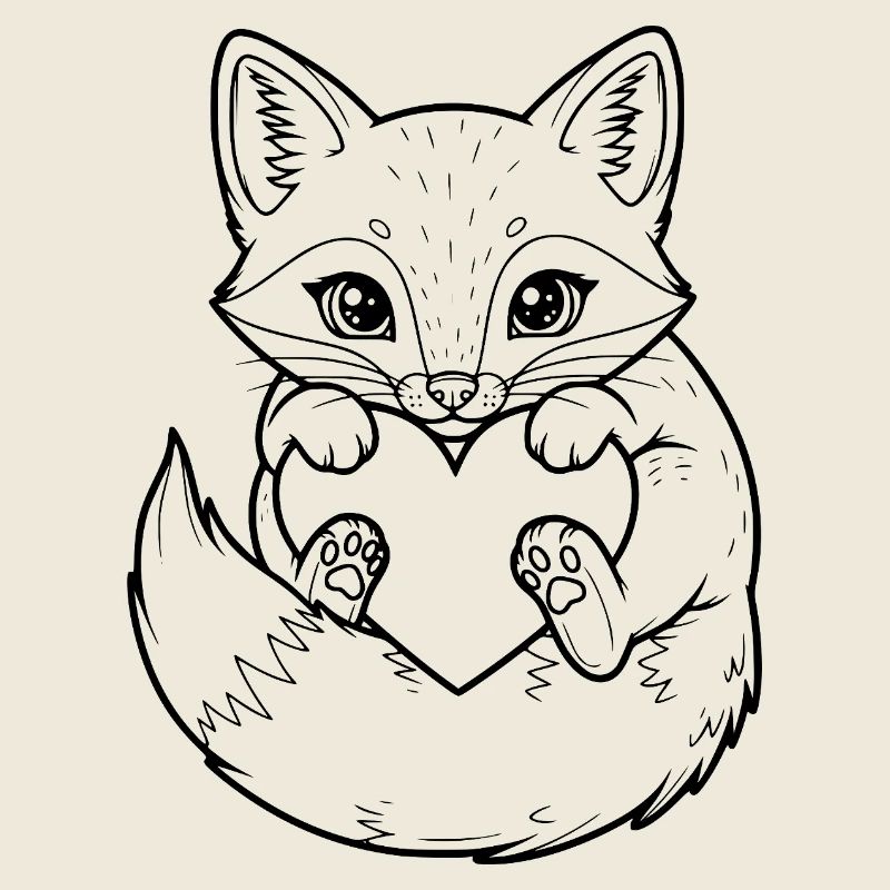 Süßer Fuchs mit Herz – für Tierfreunde