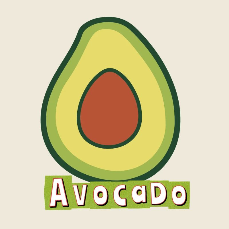 Avocado Pop-Art Illustration