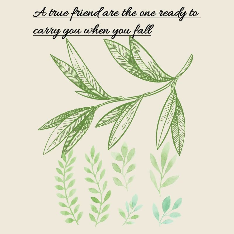 Leaf Embrace : Citation d’amitié honnête