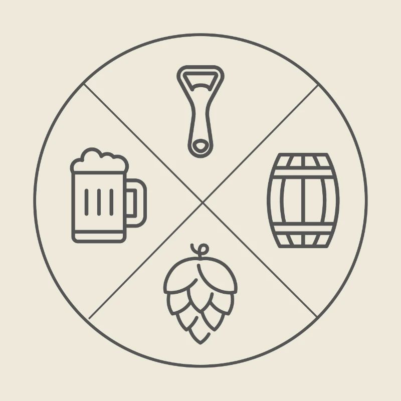 Bier Design Schlicht