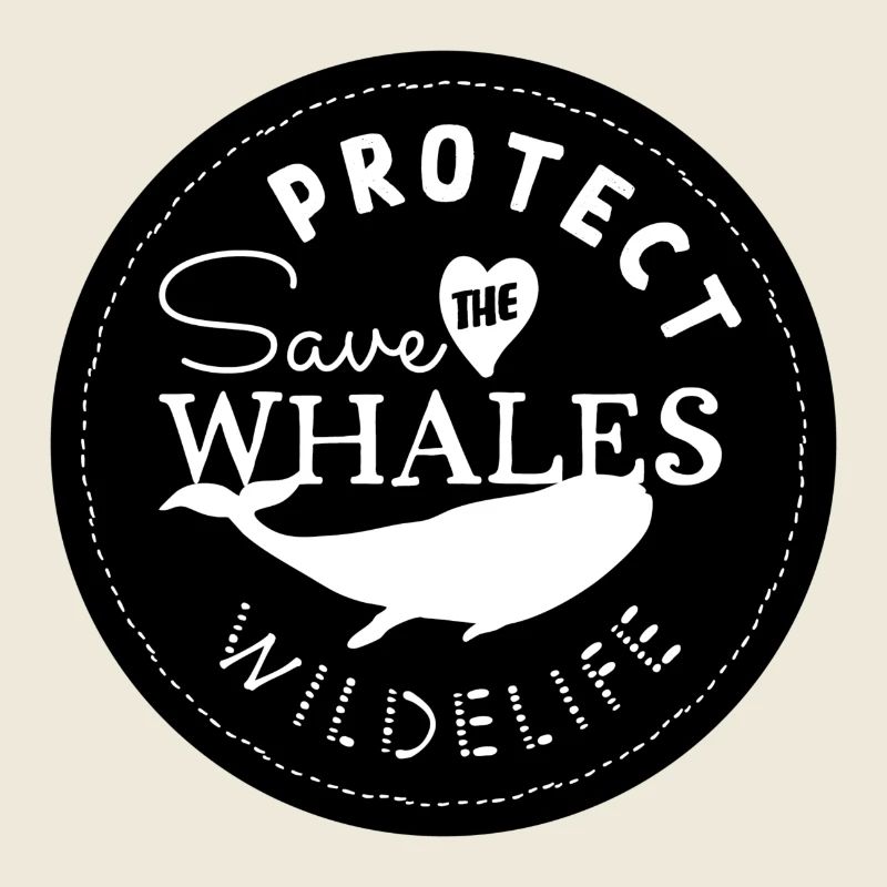 Save the wales, protect wildlife - Noir