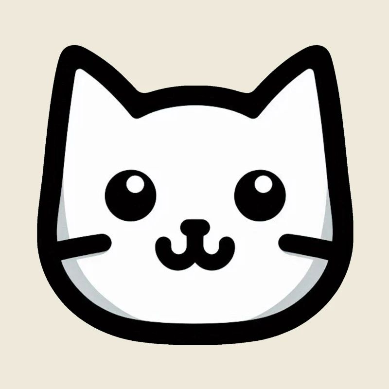 Einfaches Katzendesign