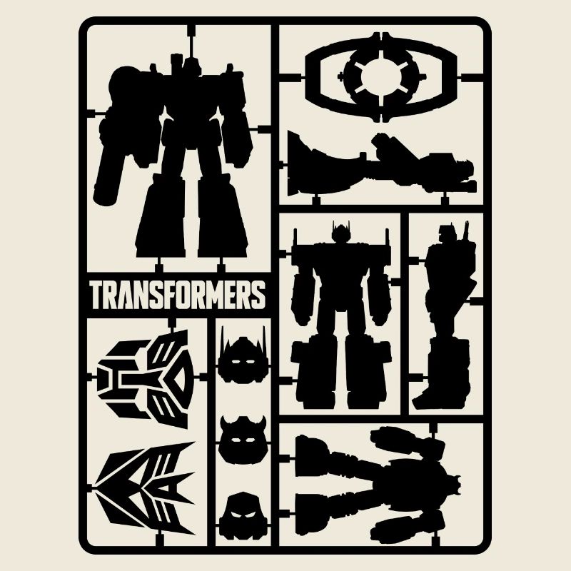 Transformers G1 Spielzeugset Design Schwarz