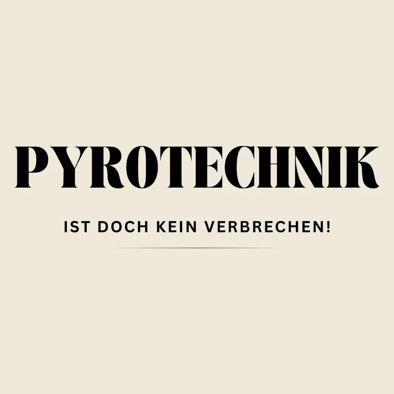 Pyrotechnie! Ce n’est pas un crime !