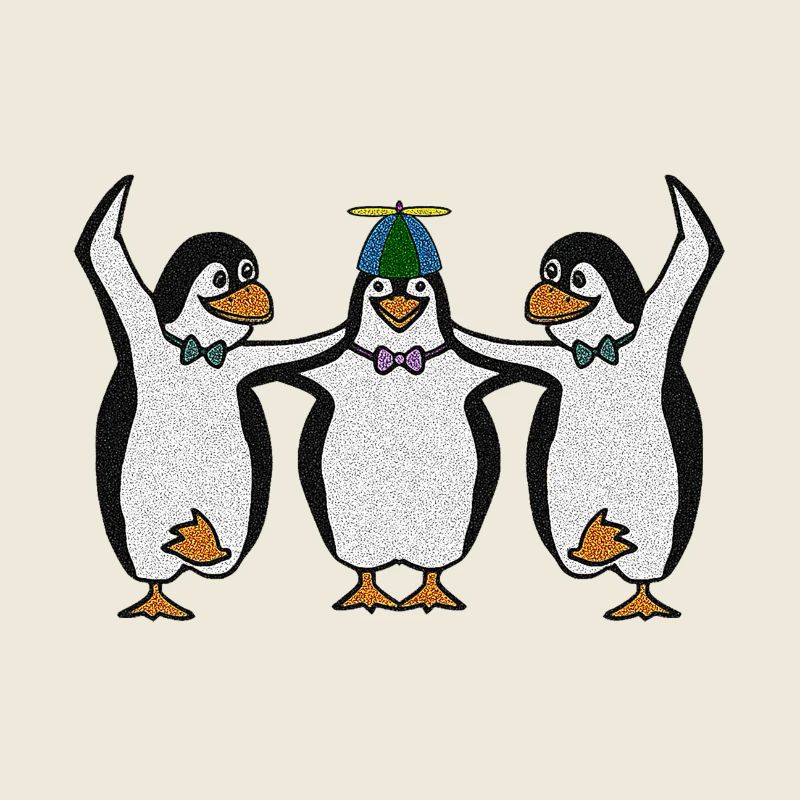 Pinguin-Trio