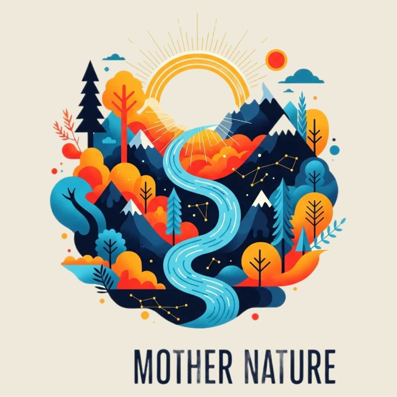 Dame Nature | Paysage coloré dans l’appartement