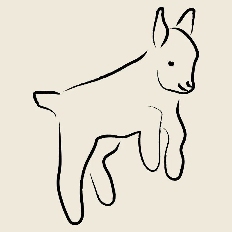 Ziege/Goat schwarz/black